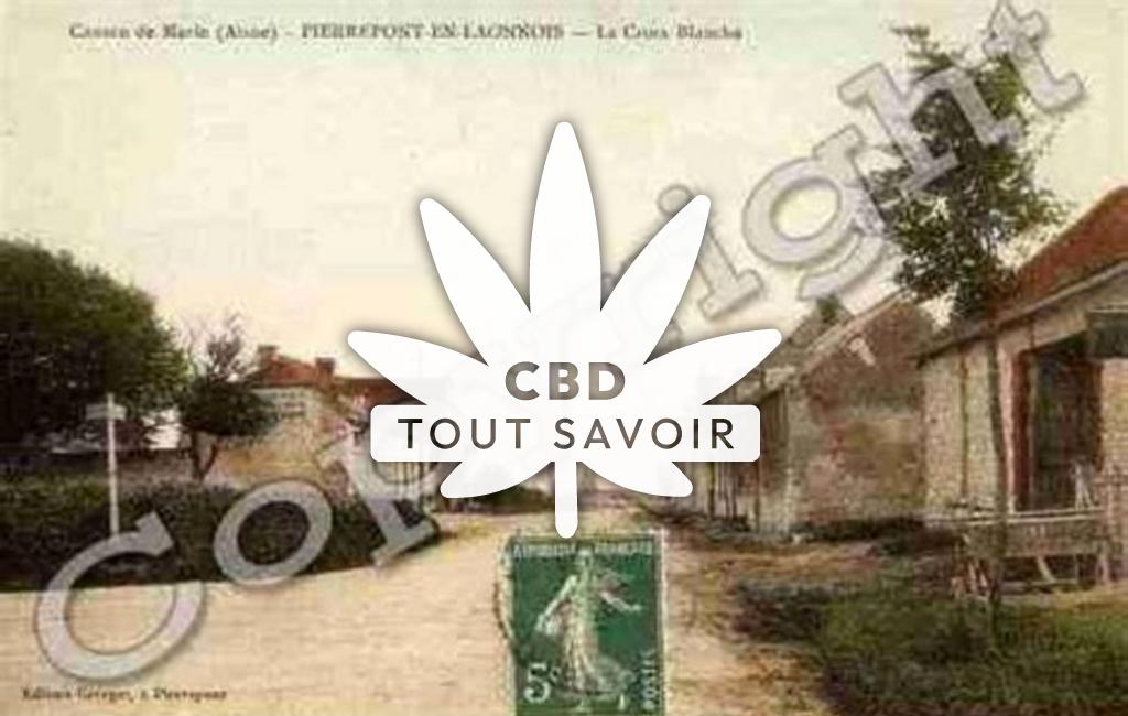 Village à Pierrepont avec feuille Cannabis CBD