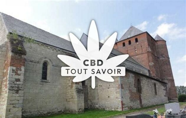 Village à Prisces avec feuille Cannabis CBD