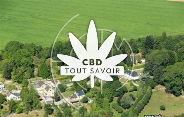 Village à Puiseux-en-Retz avec feuille Cannabis CBD