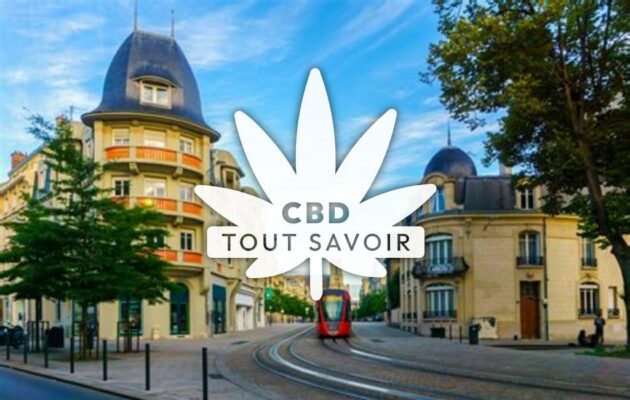 Village à Remies avec feuille Cannabis CBD