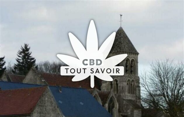 Village à Retheuil avec feuille Cannabis CBD