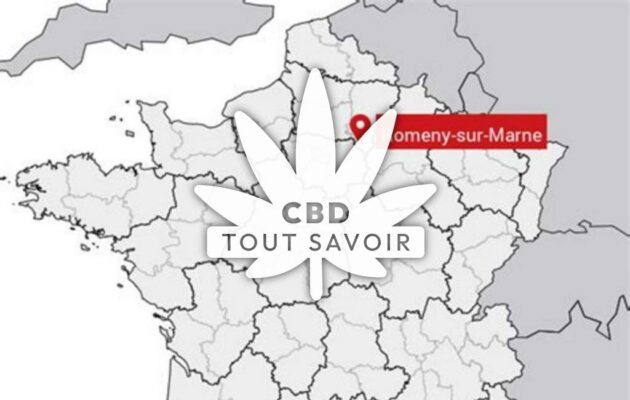 Village à Romeny-sur-Marne avec feuille Cannabis CBD