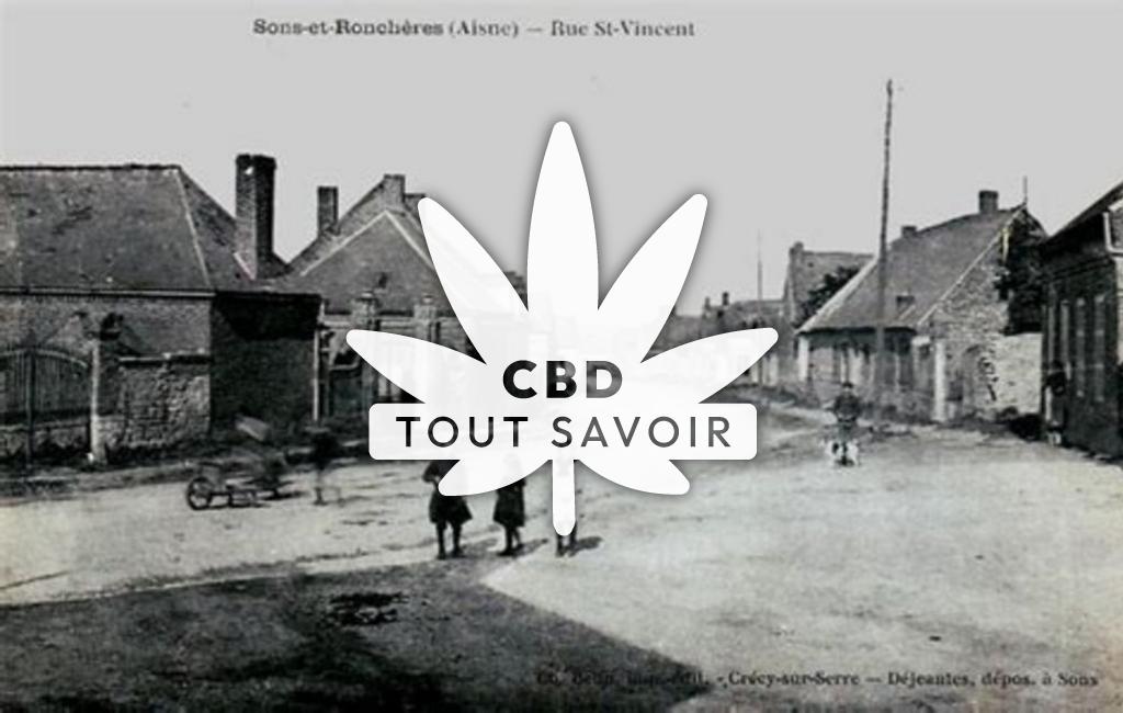 Village à Roncheres avec feuille Cannabis CBD