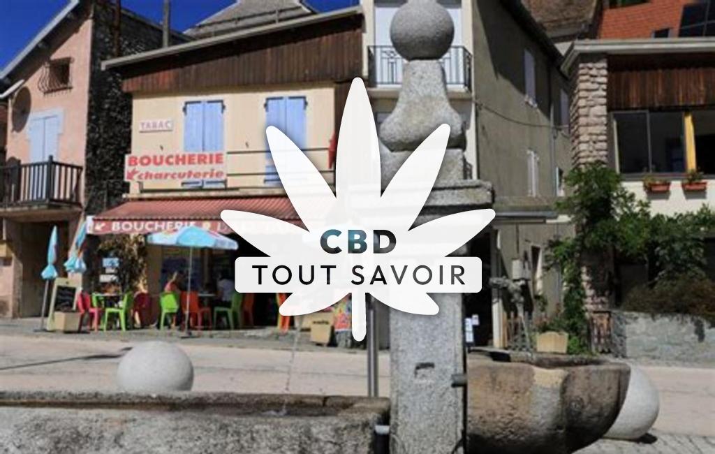 Village à Saint-Firmin avec feuille Cannabis CBD