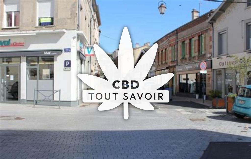 Village à Saint-Just avec feuille Cannabis CBD