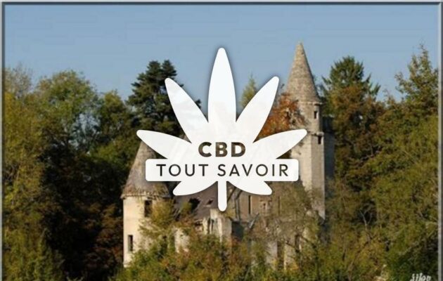 Village à Saint-Nicolas-aux-Bois avec feuille Cannabis CBD