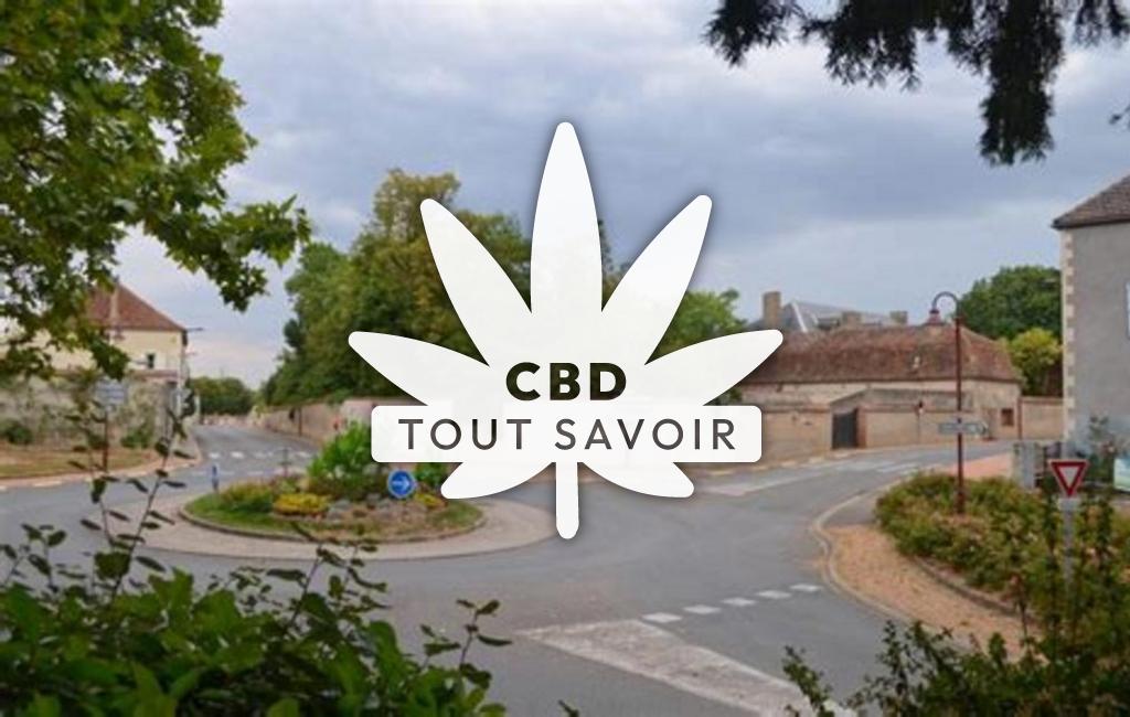 Village à Saint-Pont avec feuille Cannabis CBD