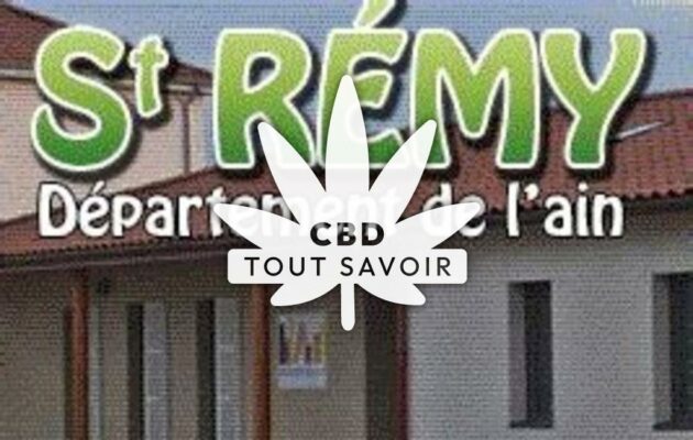 Village à Saint-Remy avec feuille Cannabis CBD