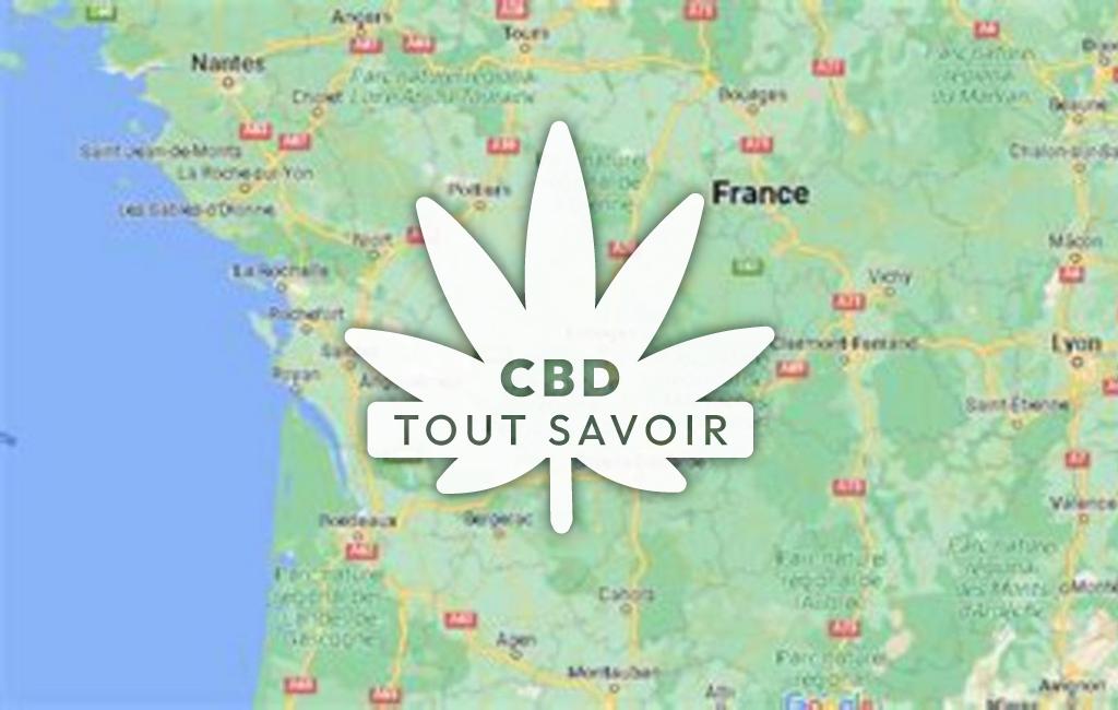 Village à Saint-Vulbas avec feuille Cannabis CBD