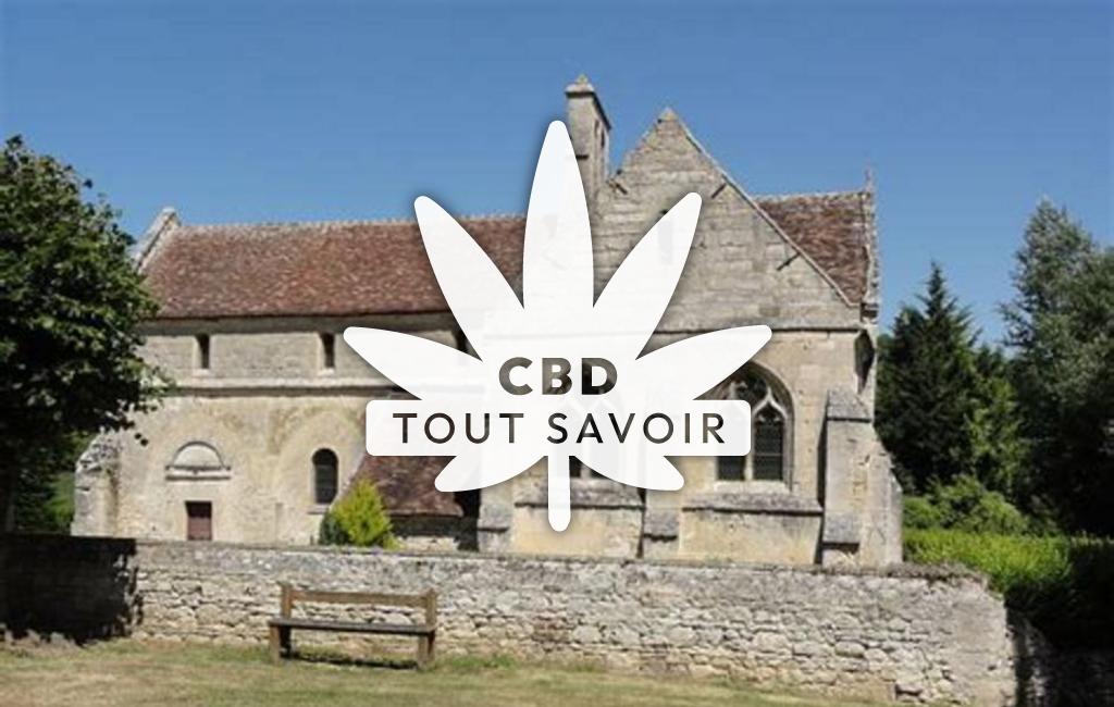 Village à Serval avec feuille Cannabis CBD