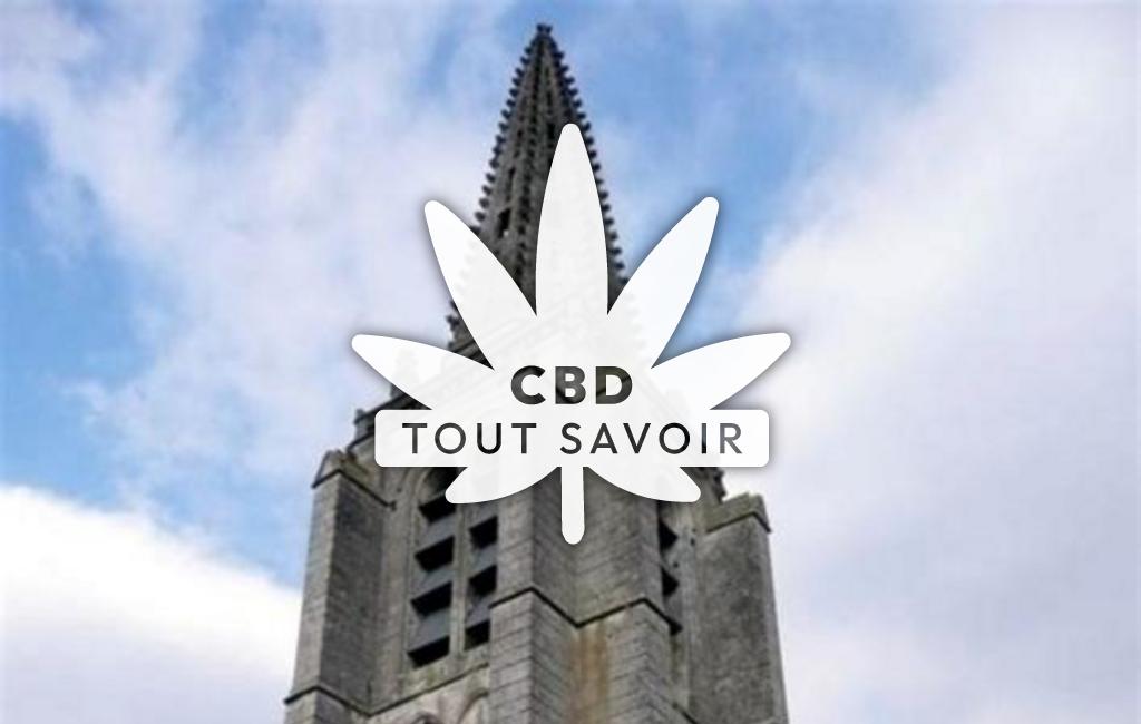 Village à Taillefontaine avec feuille Cannabis CBD