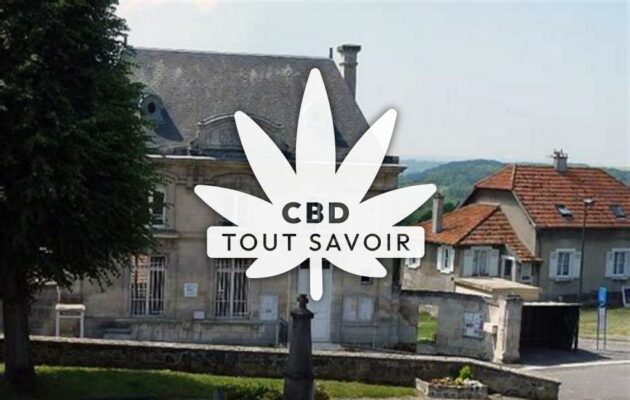 Village à Tartiers avec feuille Cannabis CBD