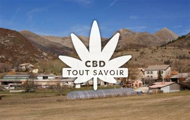 Village à Tartonne avec feuille Cannabis CBD