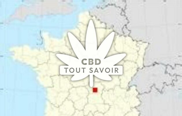 Village à Taxat-Senat avec feuille Cannabis CBD