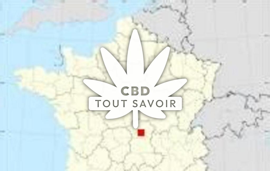 Village à Taxat-Senat avec feuille Cannabis CBD