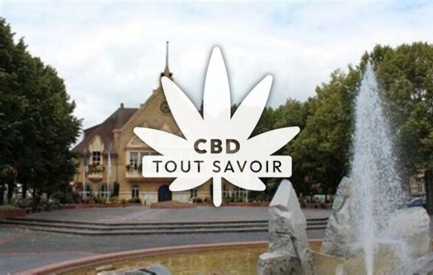 Village à Tergnier avec feuille Cannabis CBD