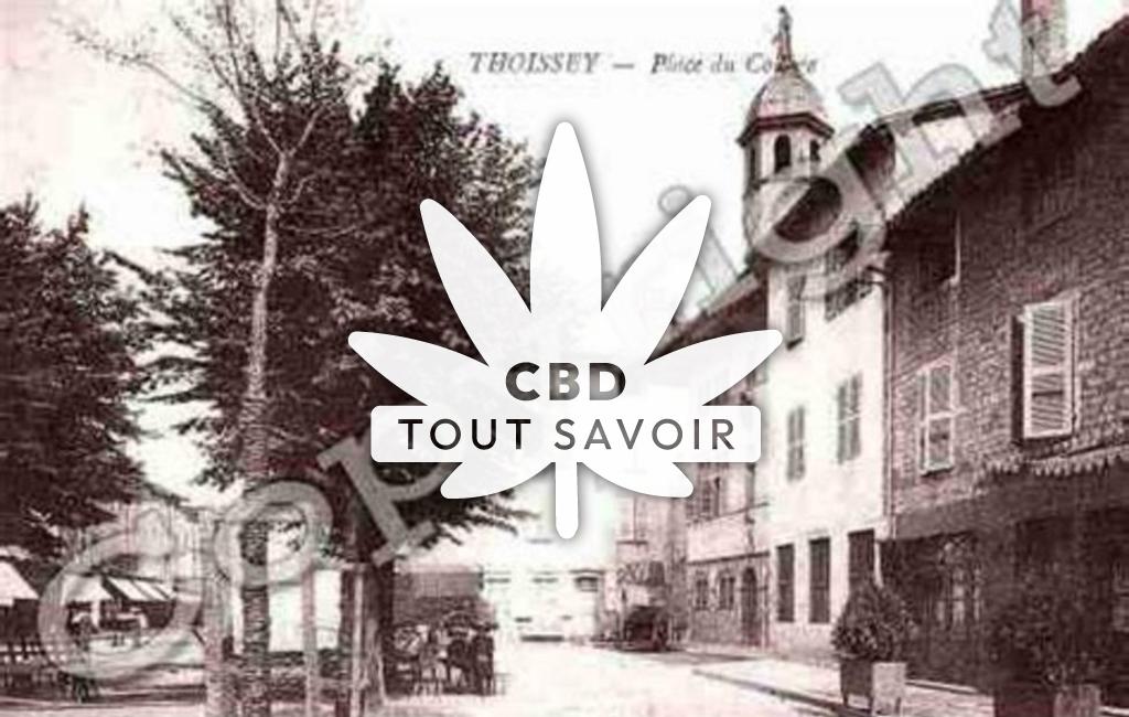 Village à Thoissey avec feuille Cannabis CBD