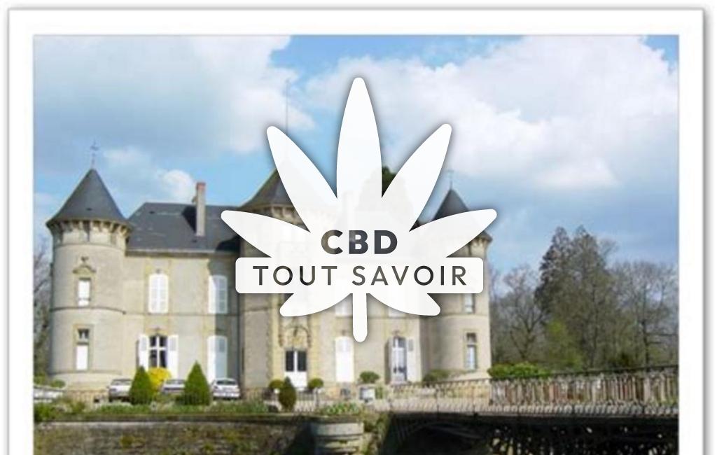 Village à Trevol avec feuille Cannabis CBD