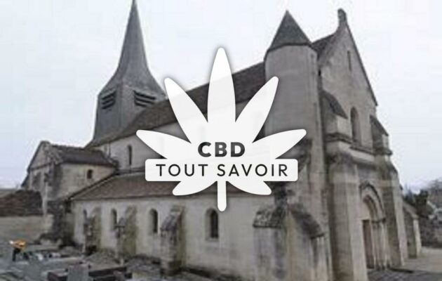 Village à Trucy avec feuille Cannabis CBD