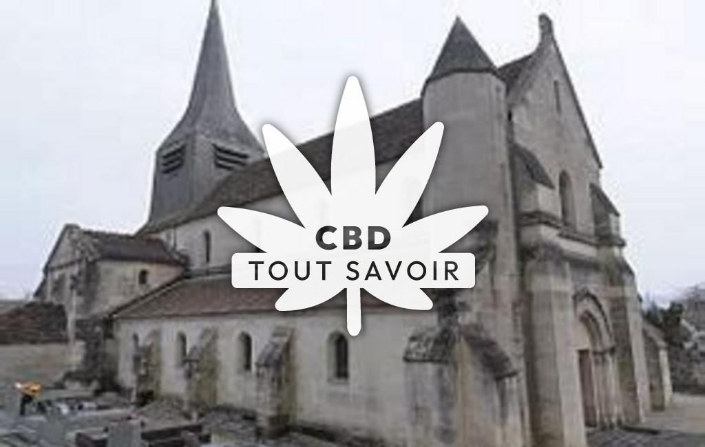 Village à Trucy avec feuille Cannabis CBD