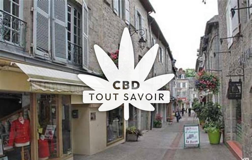 Village à Ussel-D'Allier avec feuille Cannabis CBD