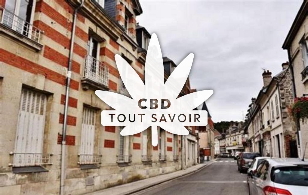 Village à Vailly-sur-Aisne avec feuille Cannabis CBD