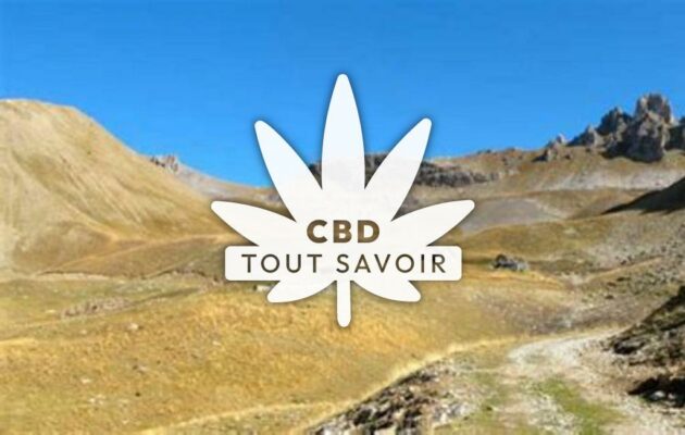 Village à Val-D'Oronaye avec feuille Cannabis CBD