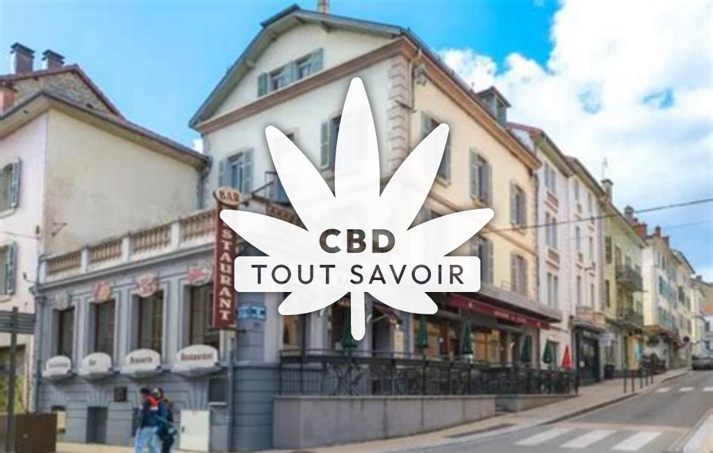 Village à Valserhone avec feuille Cannabis CBD