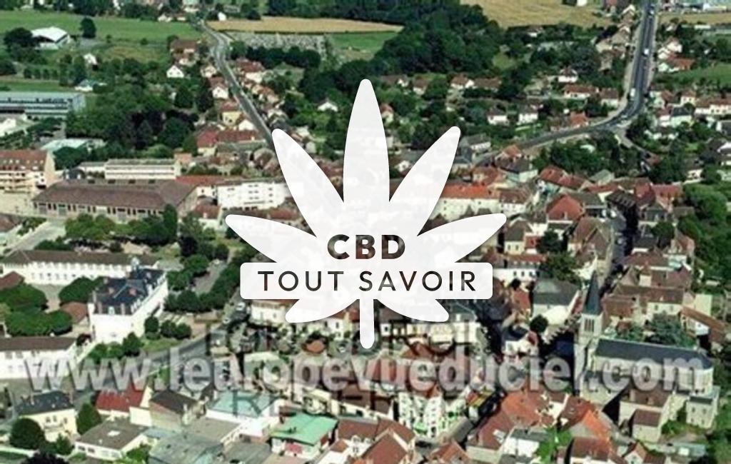 Village à Varennes-sur-Allier avec feuille Cannabis CBD