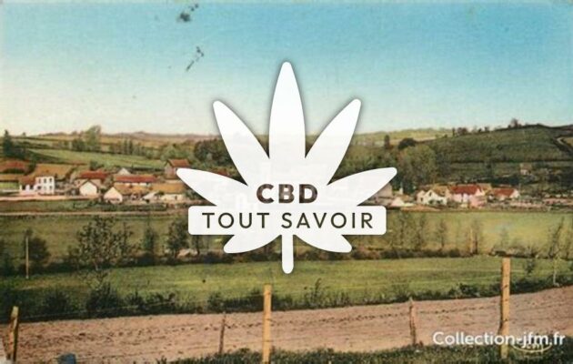 Village à Varennes-sur-Teche avec feuille Cannabis CBD