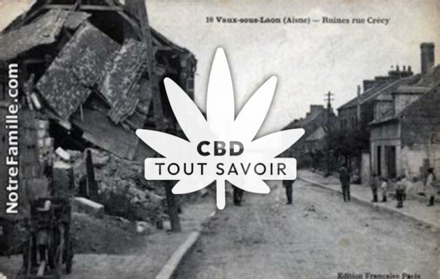 Village à Vauxtin avec feuille Cannabis CBD