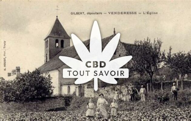 Village à Vendresse-Beaulne avec feuille Cannabis CBD