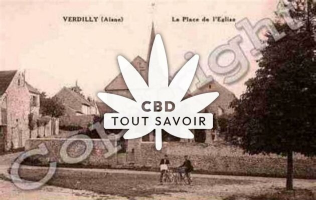 Village à Verdilly avec feuille Cannabis CBD