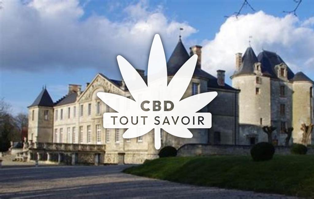 Village à Vic-sur-Aisne avec feuille Cannabis CBD