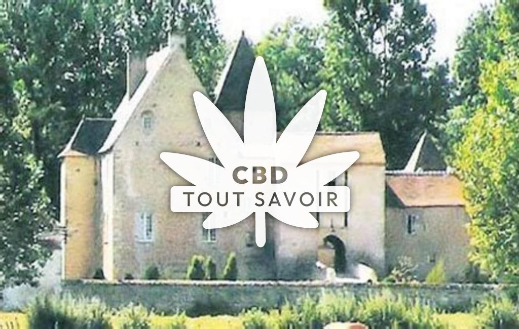 Village à Vicq avec feuille Cannabis CBD