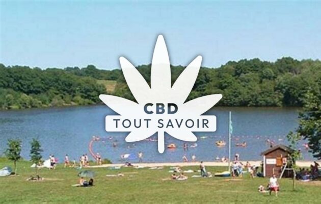 Village à Vieure avec feuille Cannabis CBD