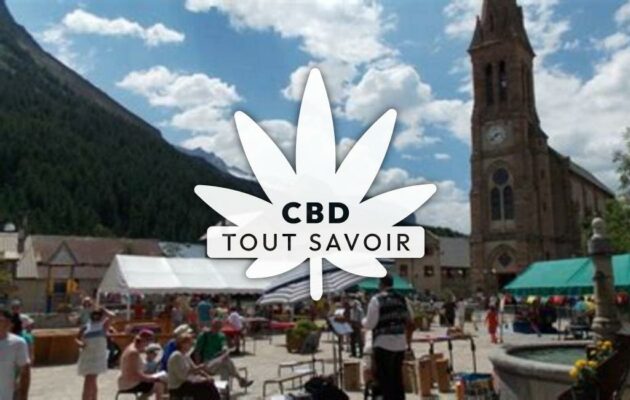 Village à Villar-D'Arene avec feuille Cannabis CBD