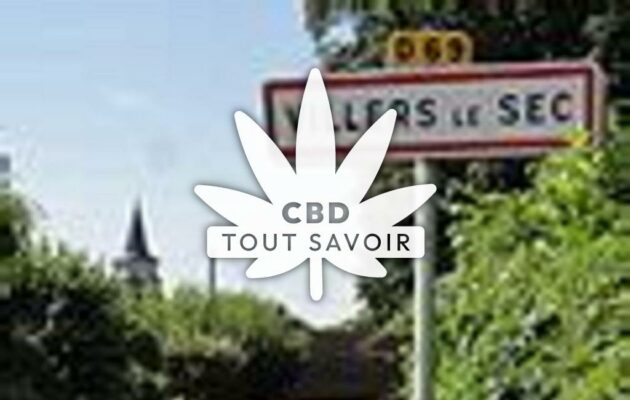 Village à Villers-le-Sec avec feuille Cannabis CBD