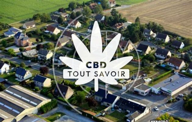 Village à Vivaise avec feuille Cannabis CBD