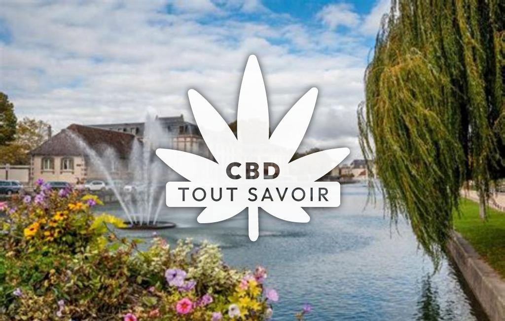 Village à Crancey avec feuille Cannabis CBD