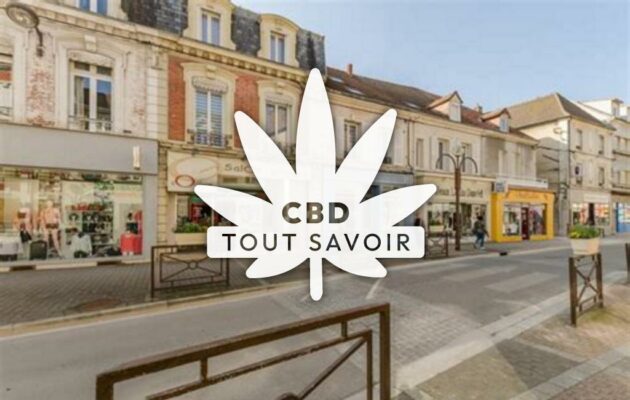 Village à Romilly-sur-Seine avec feuille Cannabis CBD