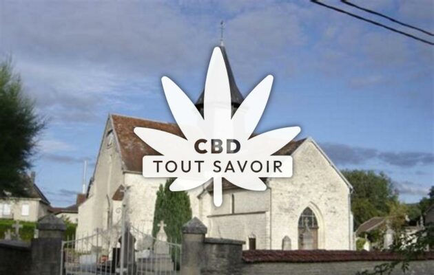 Village à Buxieres-sur-Arce avec feuille Cannabis CBD