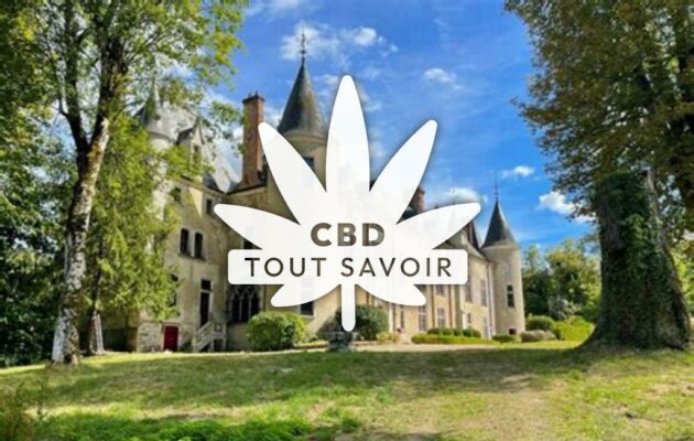 Village à Chacenay avec feuille Cannabis CBD