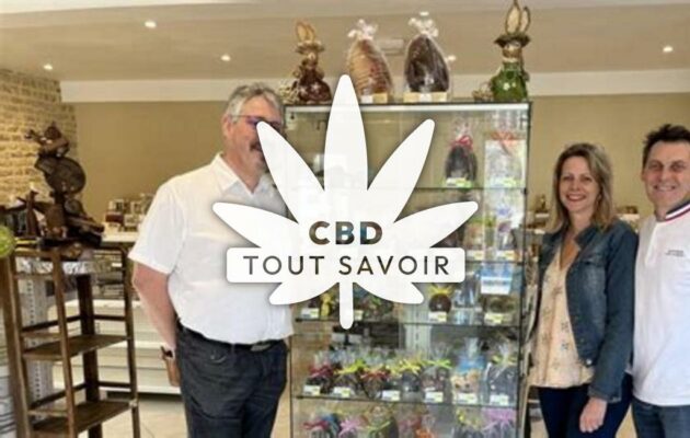 Village à Eguilly-sous-Bois avec feuille Cannabis CBD