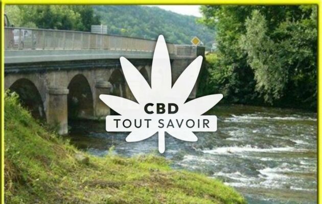 Village à Merrey-sur-Arce avec feuille Cannabis CBD