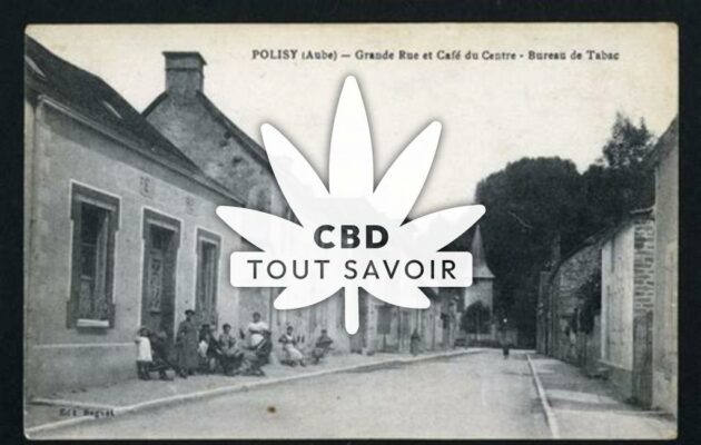 Village à Polisy avec feuille Cannabis CBD