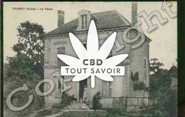 Village à Chamoy avec feuille Cannabis CBD