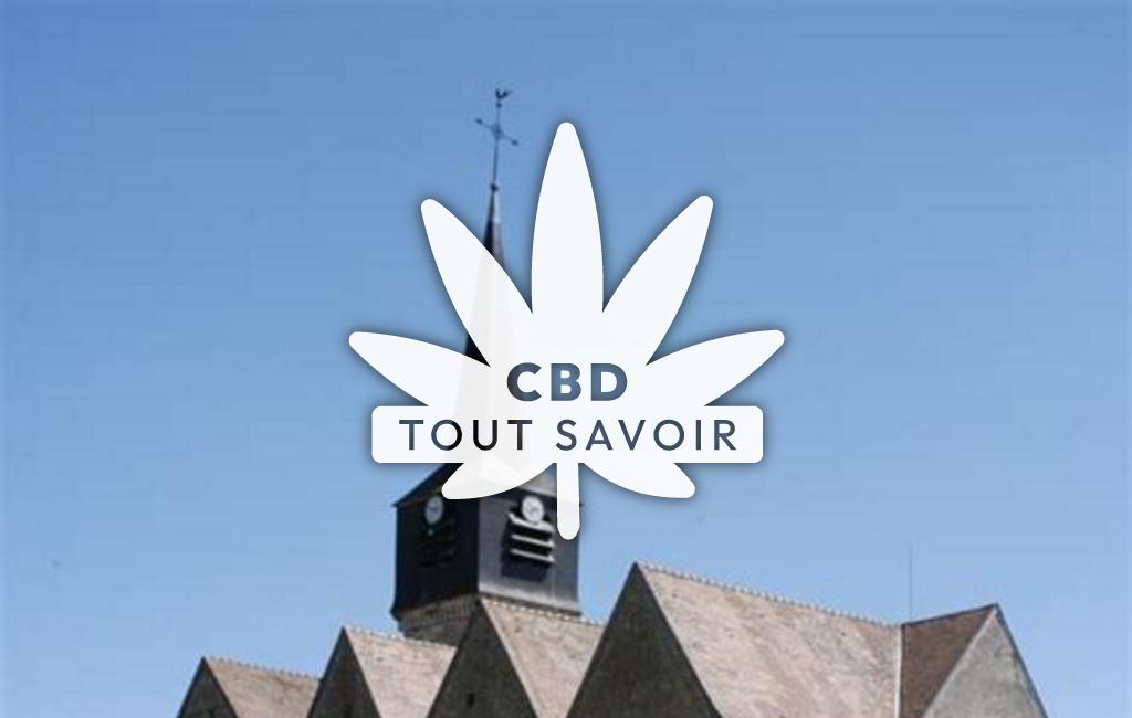 Village à Lignieres avec feuille Cannabis CBD