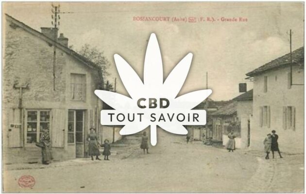 Village à Bossancourt avec feuille Cannabis CBD