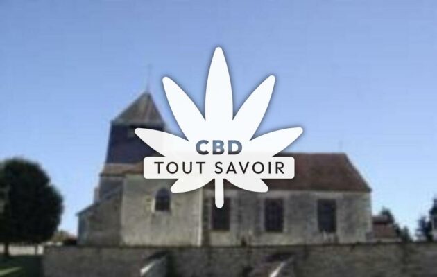 Village à Briel-sur-Barse avec feuille Cannabis CBD